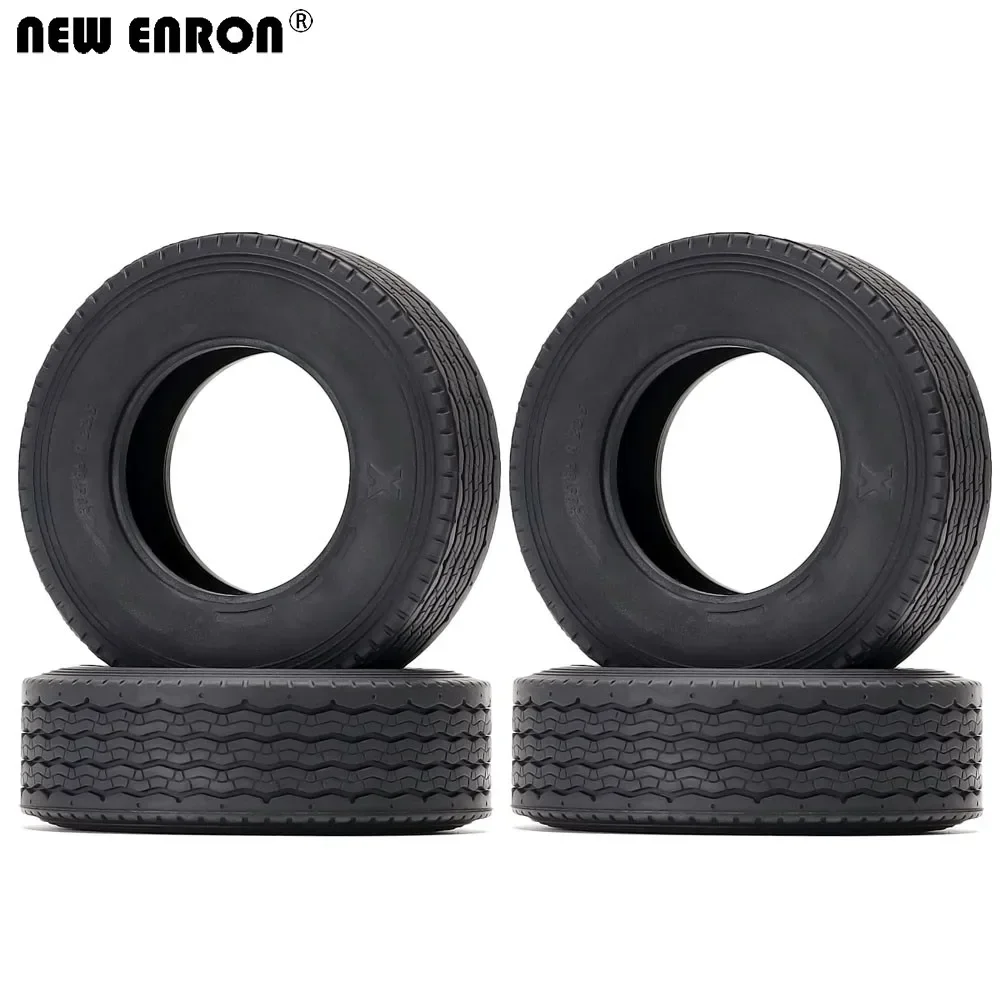 5 types de roues en caoutchouc de style, pneus 83MM / 85MM, 4 pièces pour voiture RC chenille 1/14 Tamiya tracteur camion remorque