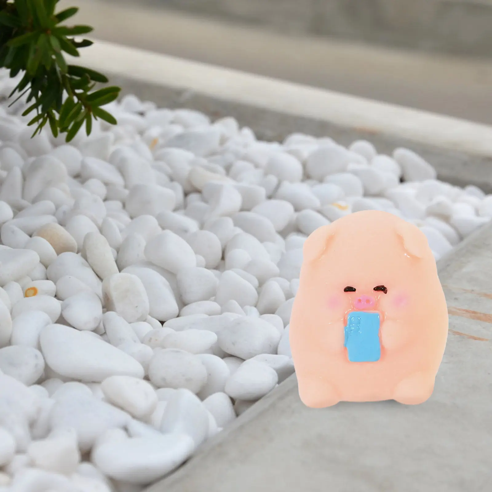 

6pcs Miniature Piggy Figurines Adorable Resin Craft Decor Cute Animal Statue Small Figurines Ornament