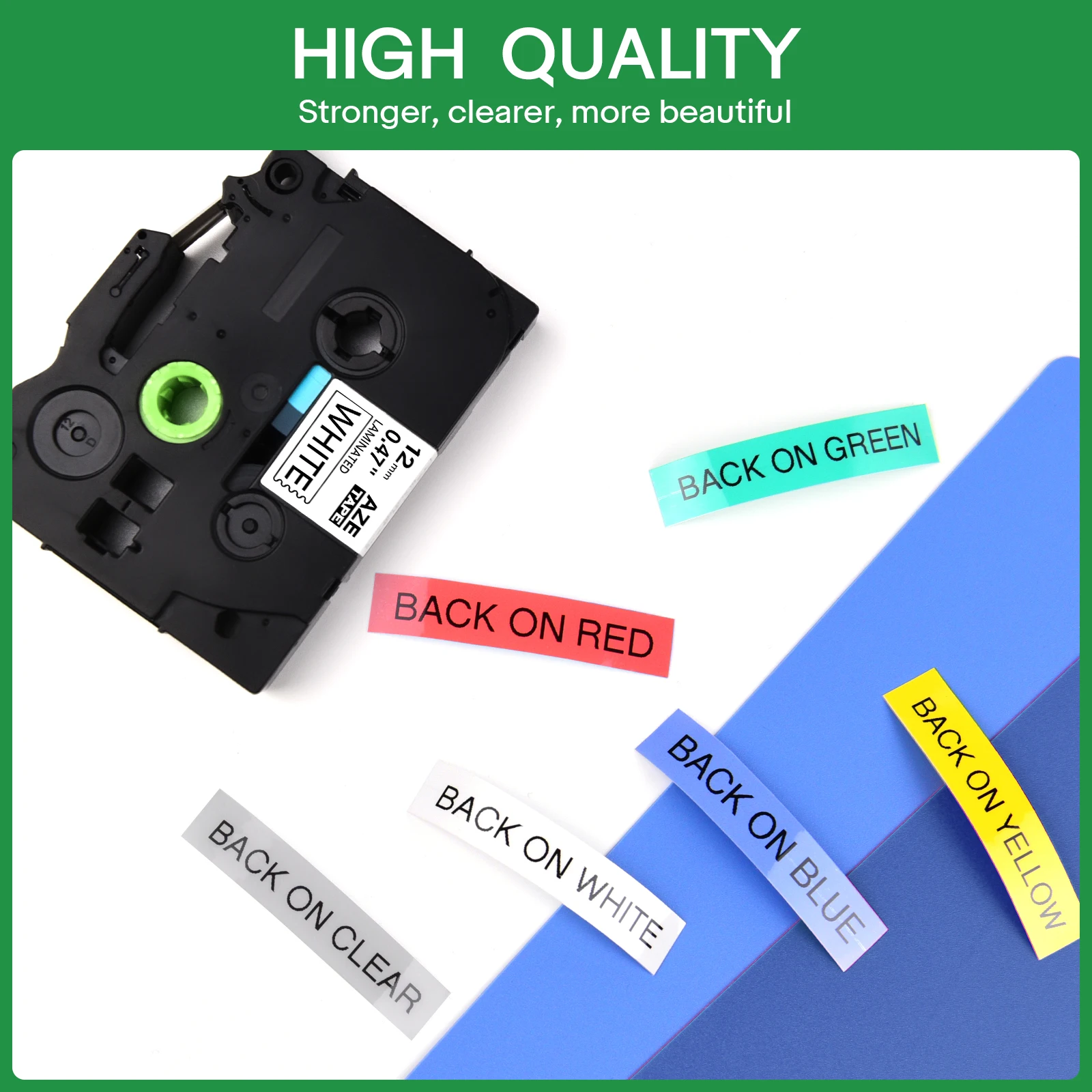 1Pcs TZ Tape Compatible for Brother Label Cartridge 9mm/12mm/18mm 211 221 231 251 Labeling Ribbon for P-Touch Series Label Maker