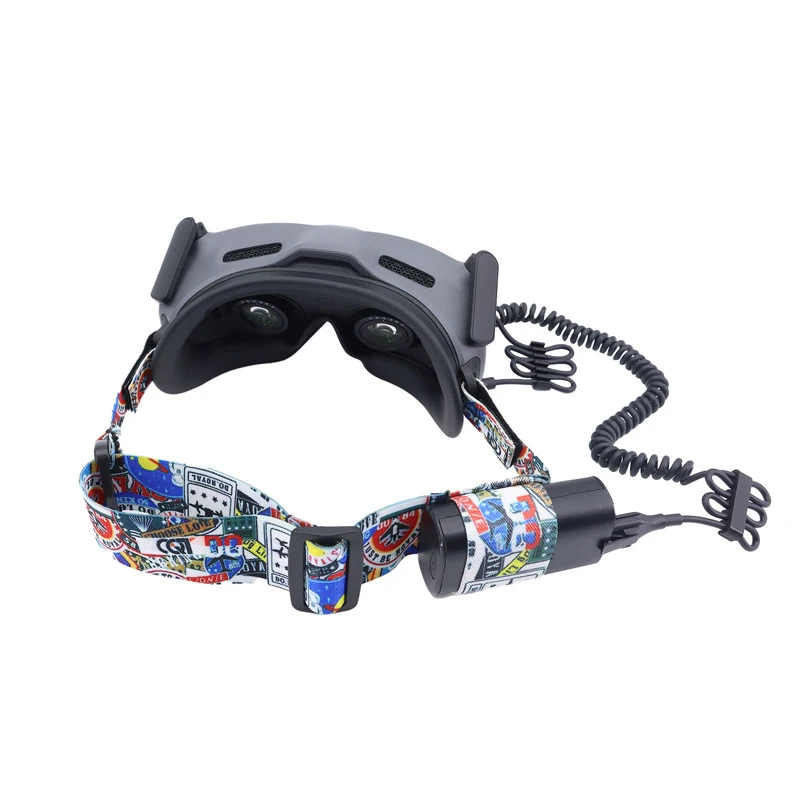 G2 / V2 Graffiti Color Fixed Strap Headband 29~40cm Adjustable Compatible with Goggles V2 glasses for DJI AVATA FPV goggles