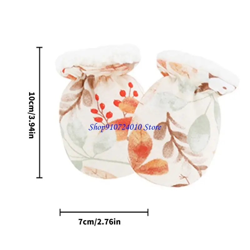 

77HD новорожденные мягкие ягненка для ланчарных перчаток для детских рукавиков предотвращают царапину от воздухопроницаемой в