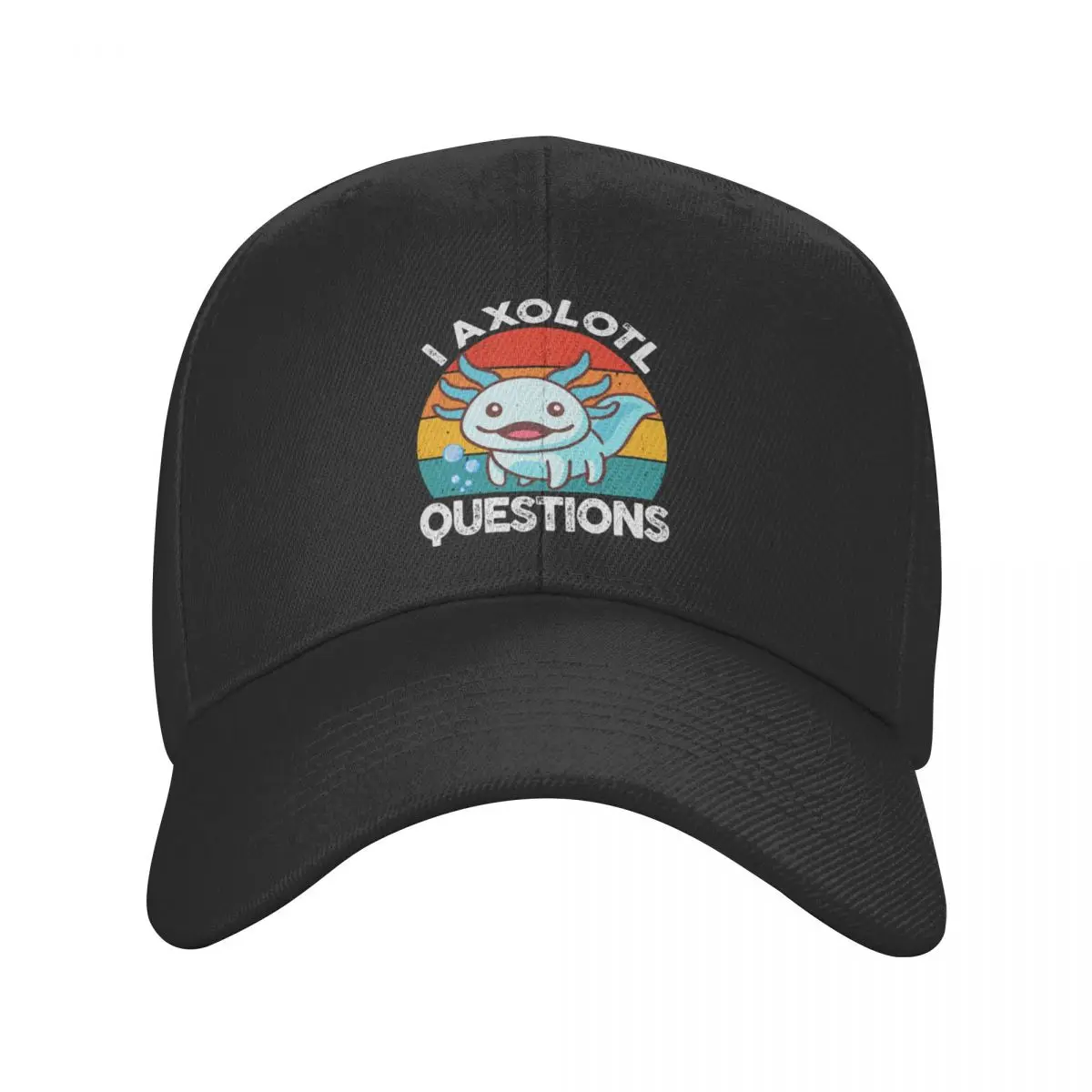 I Axolotl Questions Kids Cute Axolotl Baseball Cap beach hat Brand Man cap Hip Hop Men Caps Women's