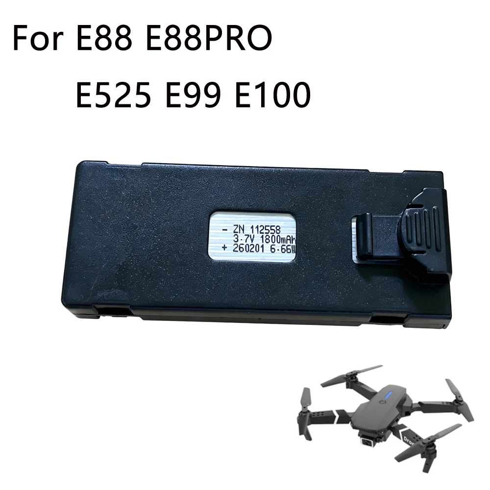 E88 Drone Battery 3.7V 1800mAh Rechargeable Li-ion Battery For RC Drone E88PRO E99 P1 K3 P10 A13 S98 E525 RC Quadcopter Parts
