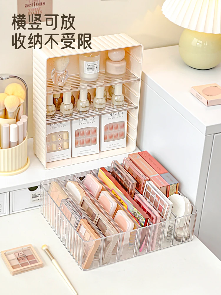 Eyeshadow Palette Organizer Eyepowder Storage Tray Cosmetics Rack Makeup Tools Compartment Holder For Women Makeup Organizer