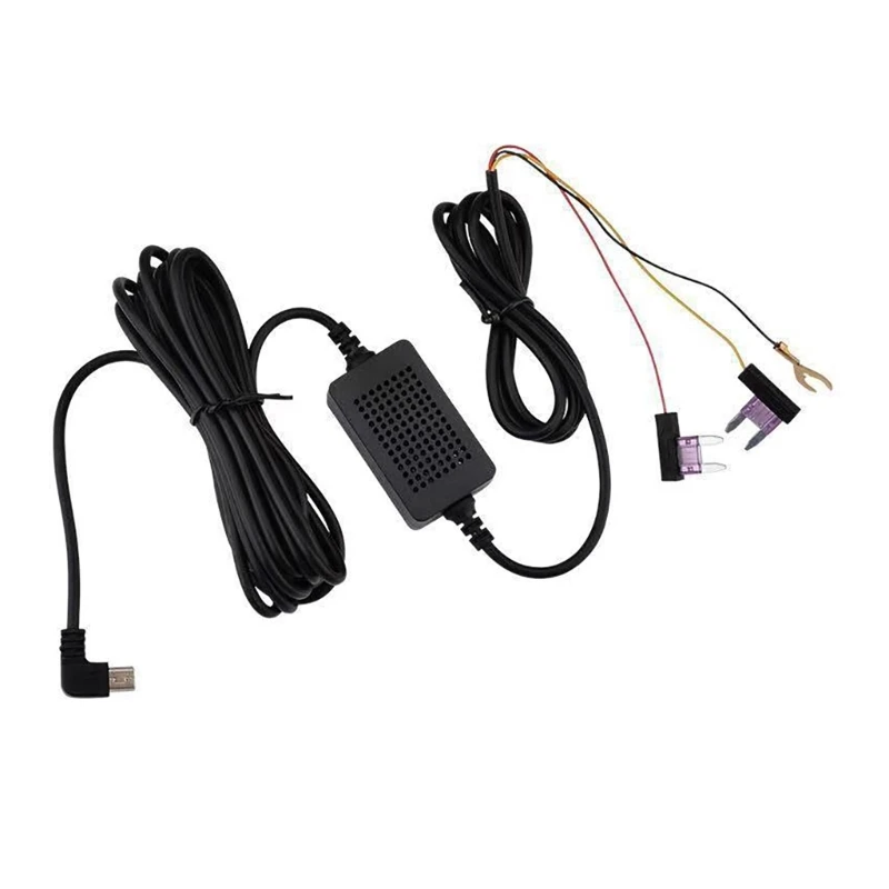 3-Wire 12V~24V to 5V3A Mini USB Power Cord Three Line Car Driving Recorders Voltages Stepdown Line for Car Truck Ship