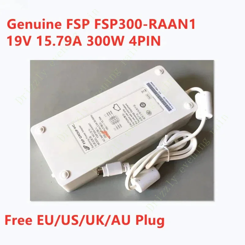 Genuine for FSP FSP300-RAAN1 19v 15.79a 300W 4pin AC switching power adapter for laptop power supply charger