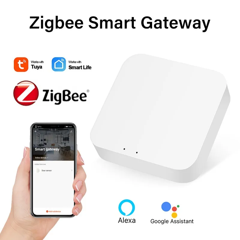 スマートzigbee 3.0ゲートウェイハブブリッジスマートホームタイマースケジュールスマートライフリモコン作業付きtuya smart alexa google home