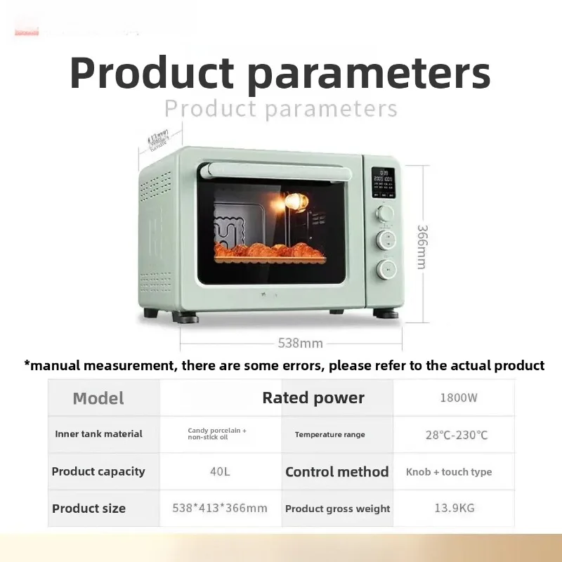 Electric oven household baking multi-functional frying and baking machine large capacity