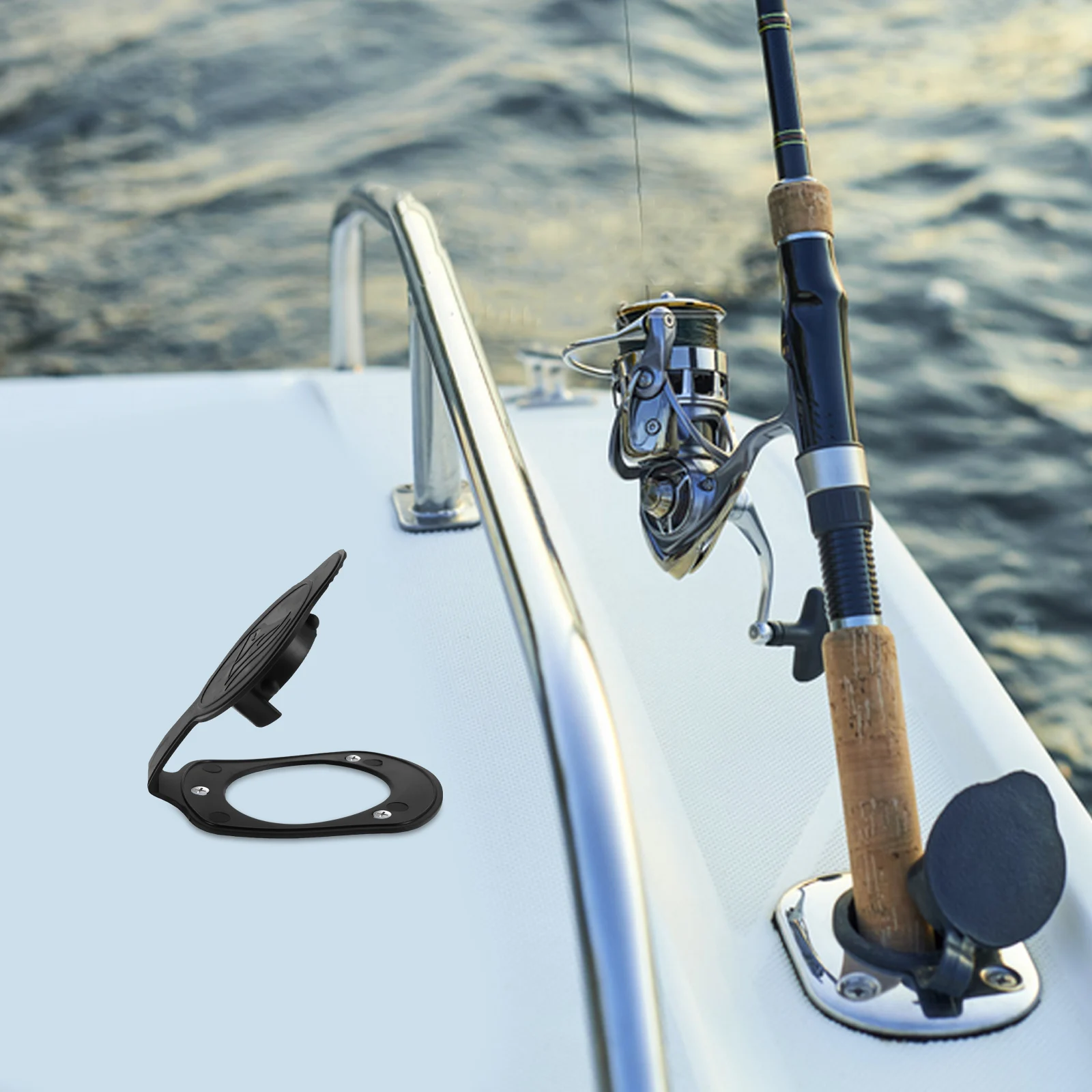 

Fishing Rod Gasket Kayak Hatch Cover Durable Rubber Cap Flush Mount Cover Boat Kayak Accessory Antislip Fishing Gear Pad