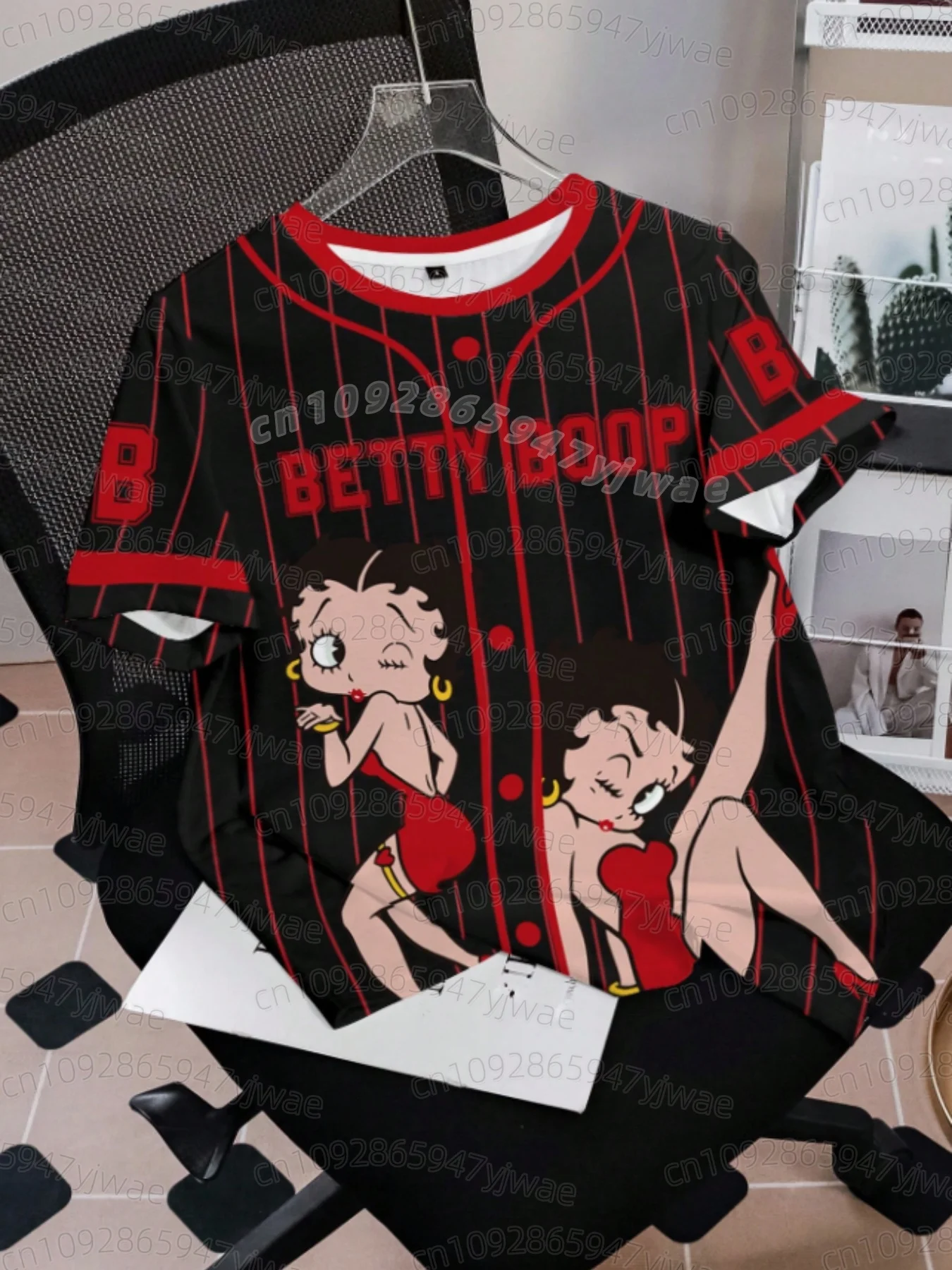 2026 KIDS Cartoon Betty Boop Print Herren Damen Kurzarm-T-Shirt Lässiger 3D-Druck Sommer MÄNNER FRAUEN Sport-Oberteile KIDS T-Shirt – Detail 11
