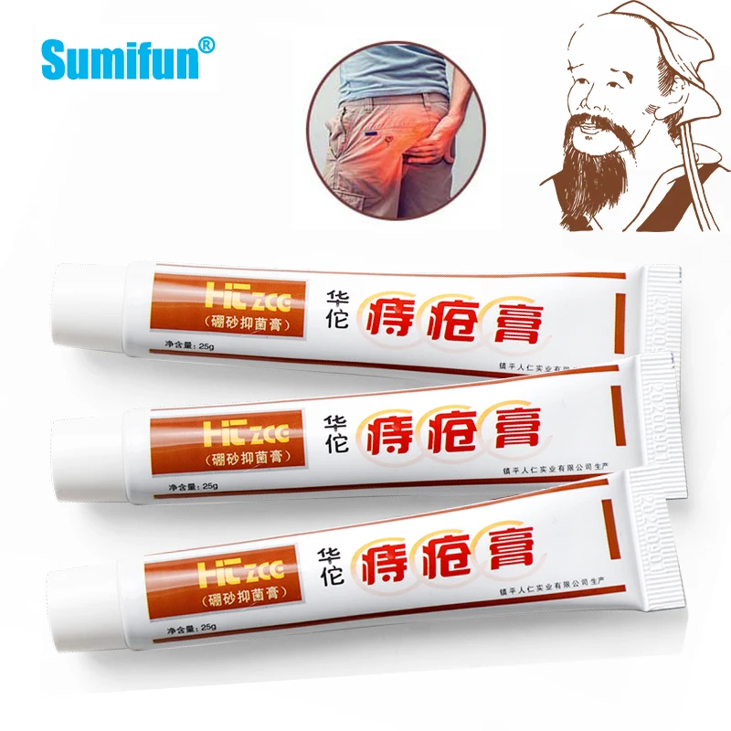 

1-10Pcs Huatuo Hemorrhoids Cream Treat Acne Anal Fistula Pain Internal Piles External Fissure Swelling Redness Medical Ointment