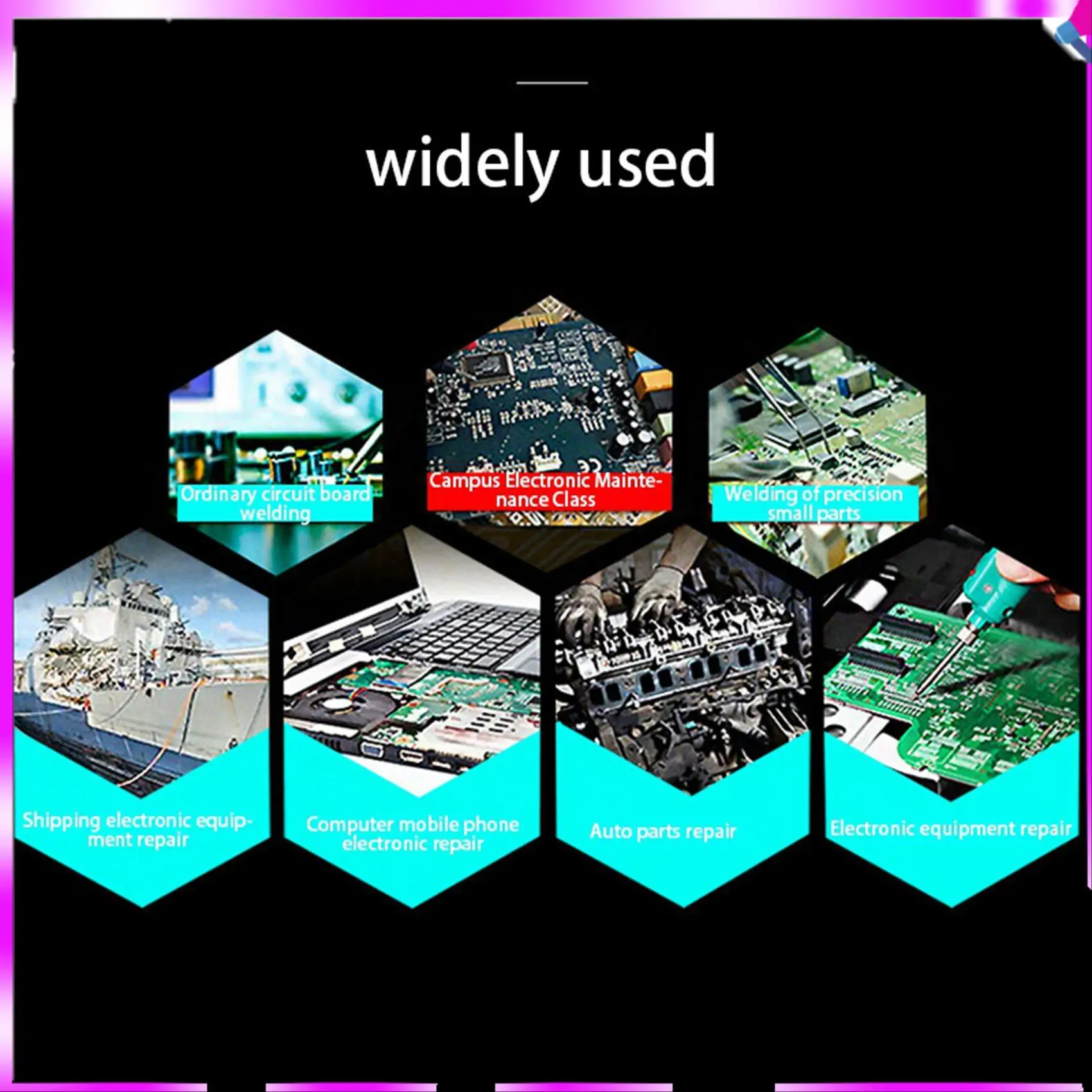 N96R 2X 510 Interface Soldering Iron Tip Mini Portable USB Soldering Iron Tip Welding Rework Accessories, Horseshoe