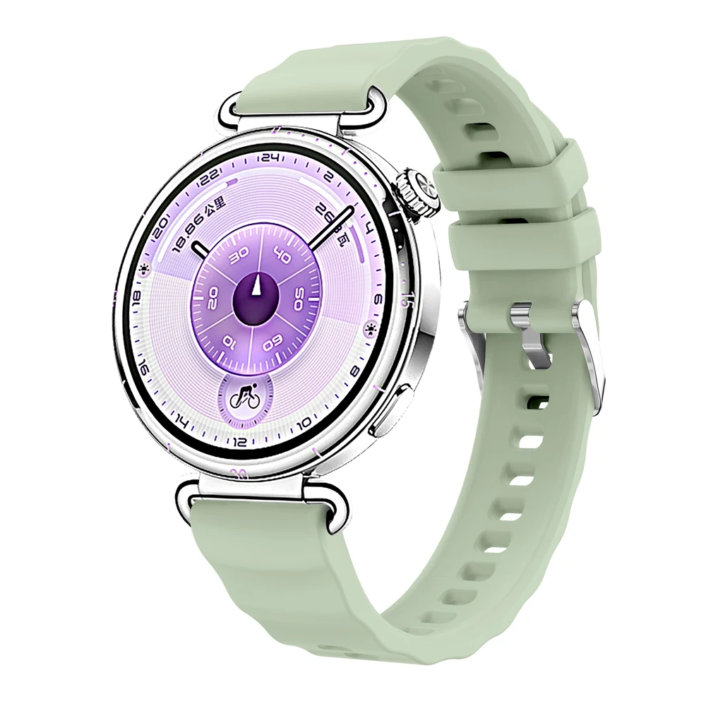 18 مللي متر مشبك فضي حزام سيليكون مناسب لساعة هواوي GT 6 Pro/5 Pro 42 مللي متر حزام بديل لساعة GT 5/4 41 مللي متر