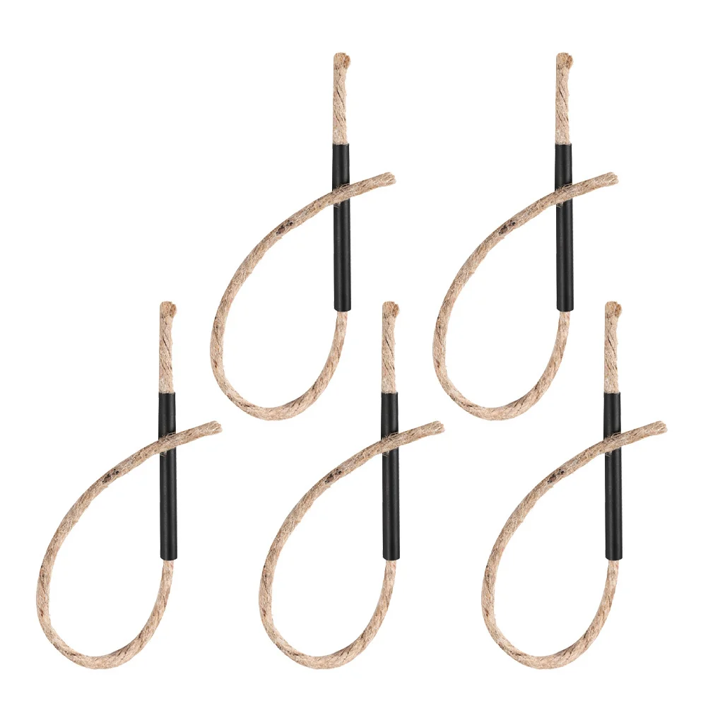 5 шт., вощеная веревка для стартера, устойчивый к атмосферным воздействиям, натуральный шнур для кемпинга, пешего туризма, альпинизма, пикника, барбекю, гриля, пламя, огненная веревка