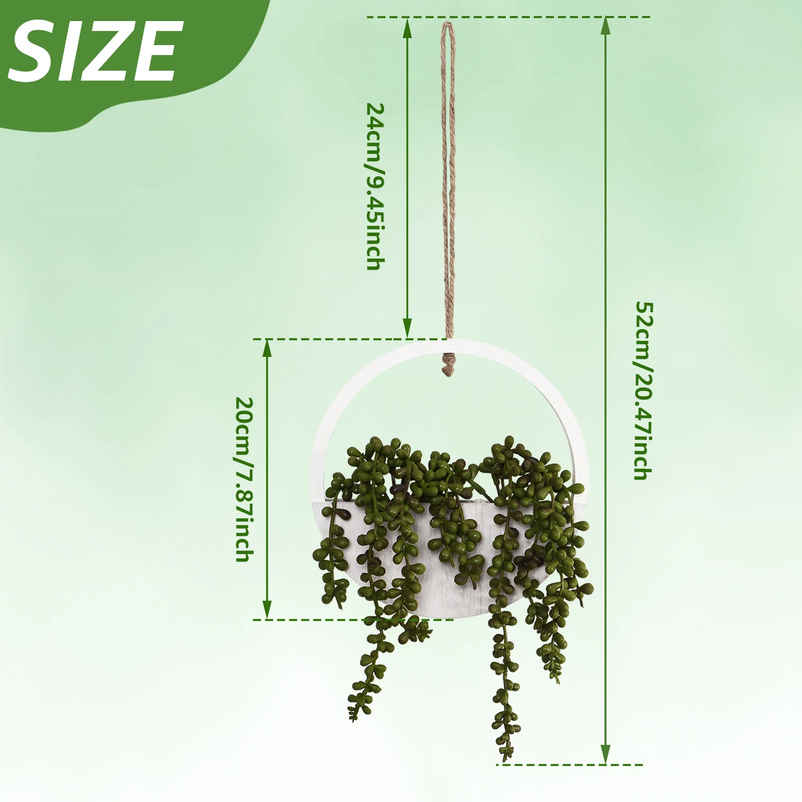 قطعتان من النباتات المعلقة المقلدة للزينة الجمالية، مناسبة للاستخدام الخارجي والداخلي