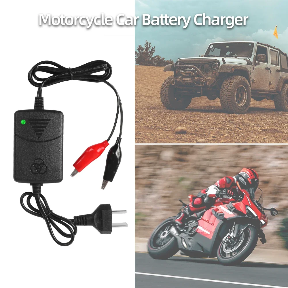 12V 1300Ma Smart Battery Charger Rechargeable for Sealed Lead Acidc Per For Car Truck Motorcycle Electric Toys AU UK EU US Plug