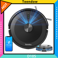 Teendow D10S Robot Vacuum Cleaner with LDS Smart Navigation, 5000Pa Powerful Suction, Self-Charging, Quiet Operation, Ideal for Pet Hair/Carpets/Hard Floors
