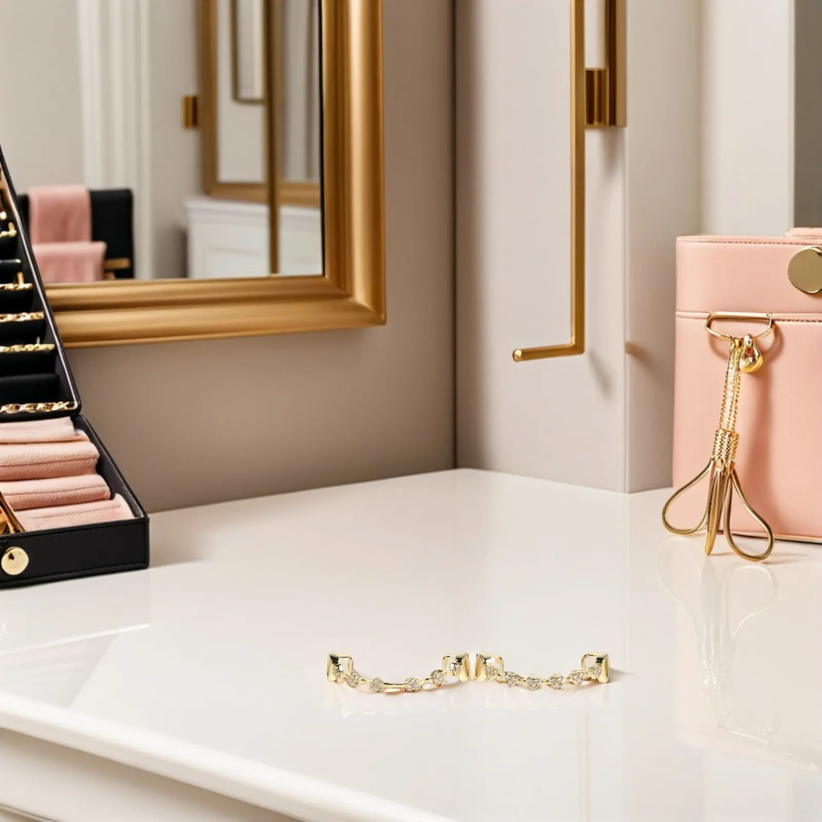 

Набор из 1 шт. модных хип-хоп грилов для зубов с позолотой и стразами, аксессуар для вечеринок и костюмов