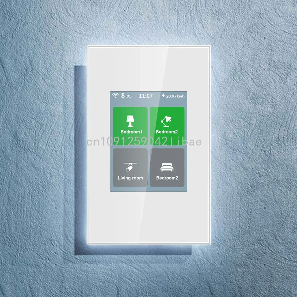 Fty Direct Sale LANBON New LCD 4 Gang Smart Switch for Smart Home by WiFi Mesh Tuya WiFi Tuya Zigbee