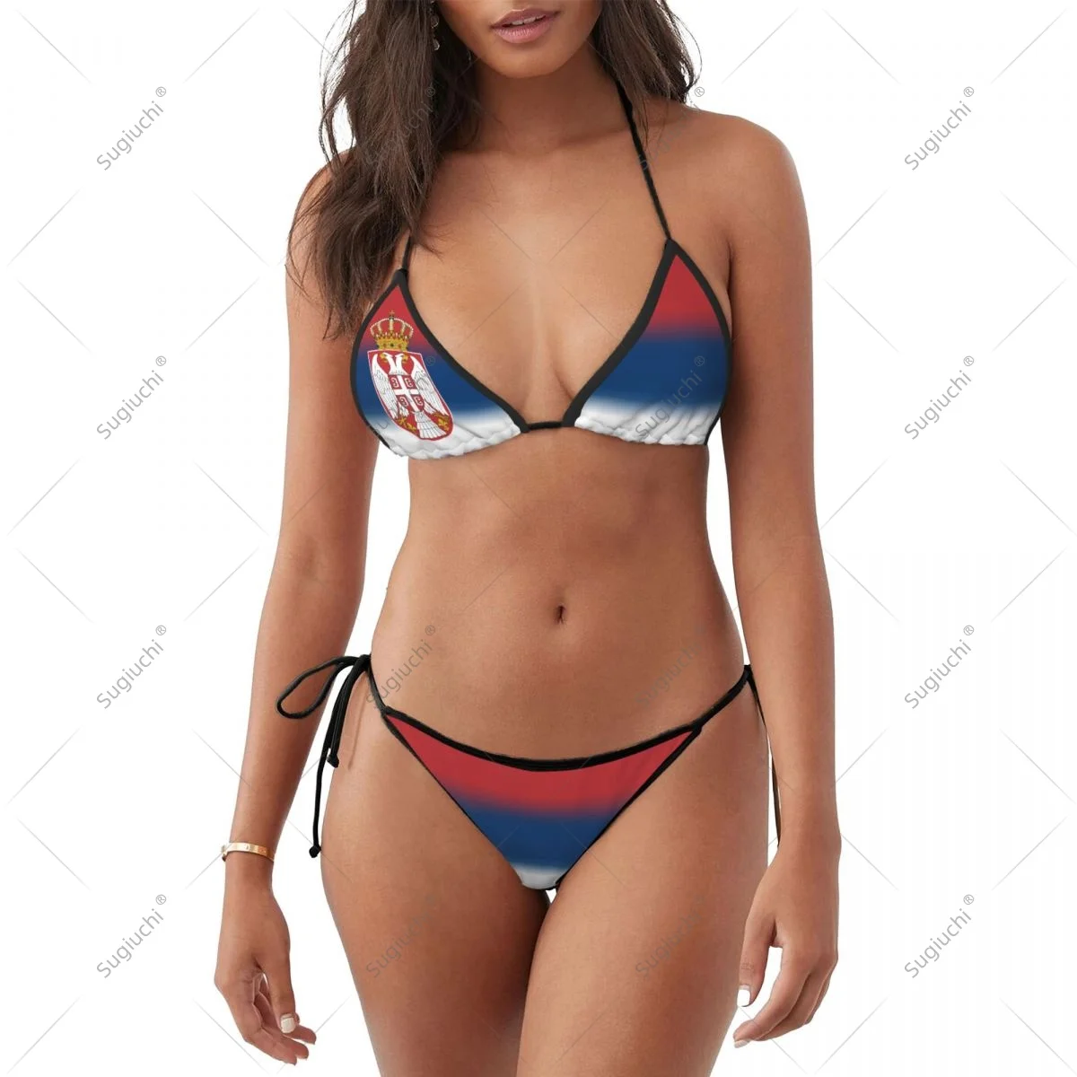 

Женское бикини для девочек, комплекты купальников с флагом Сербии, трехточечная пляжная одежда, купальные костюмы для пляжной вечеринки, сексуальные Mujer