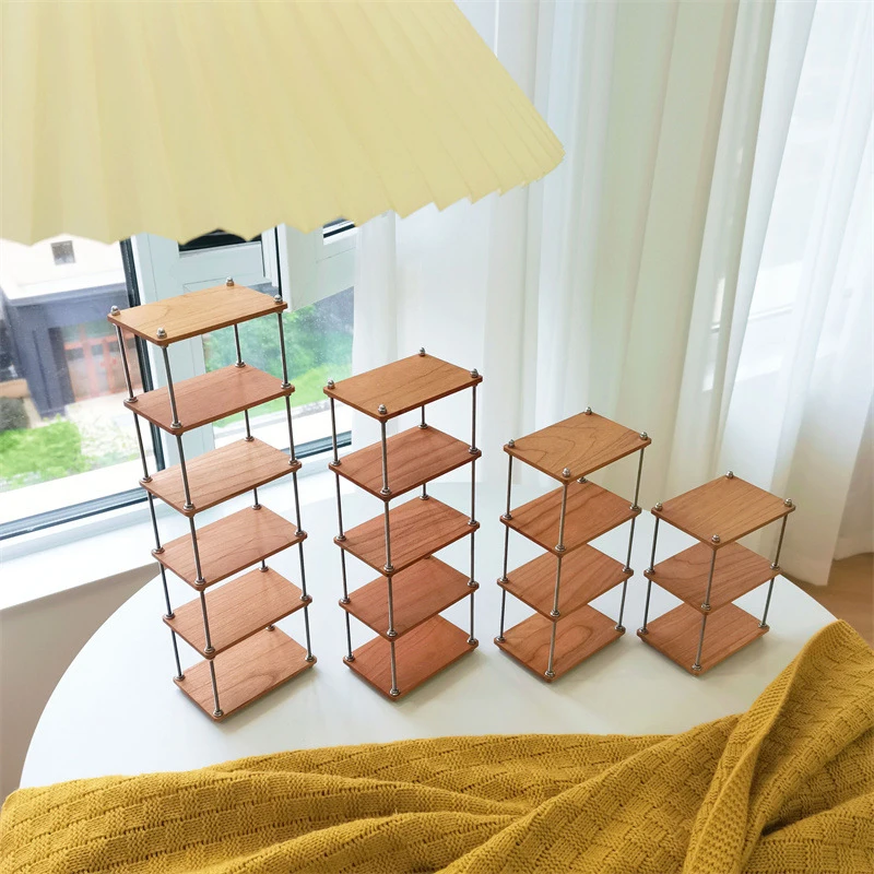 1:6 Dollhouse Miniature Multi Layer Storage Rack Shelf Bookshelf Furniture Decor