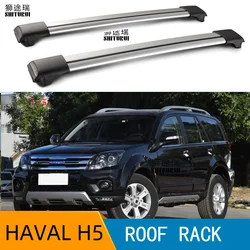 2Pcs Roof bars For HAVAL H5  2014-2019 Aluminum Alloy Side Bars Cross Rails Roof Rack Luggage load 100KG SUV