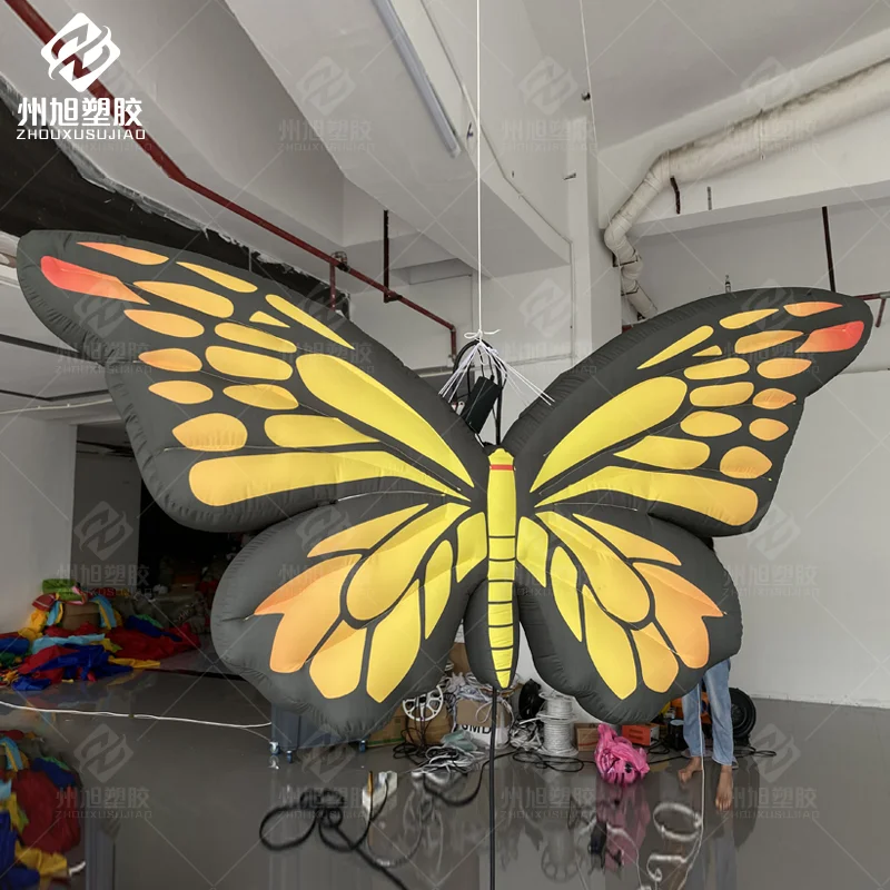 Inflatable Hanging Butterfly Decoration - Decorative Prop for Stage Performances, Events, Bars & Nightclubs