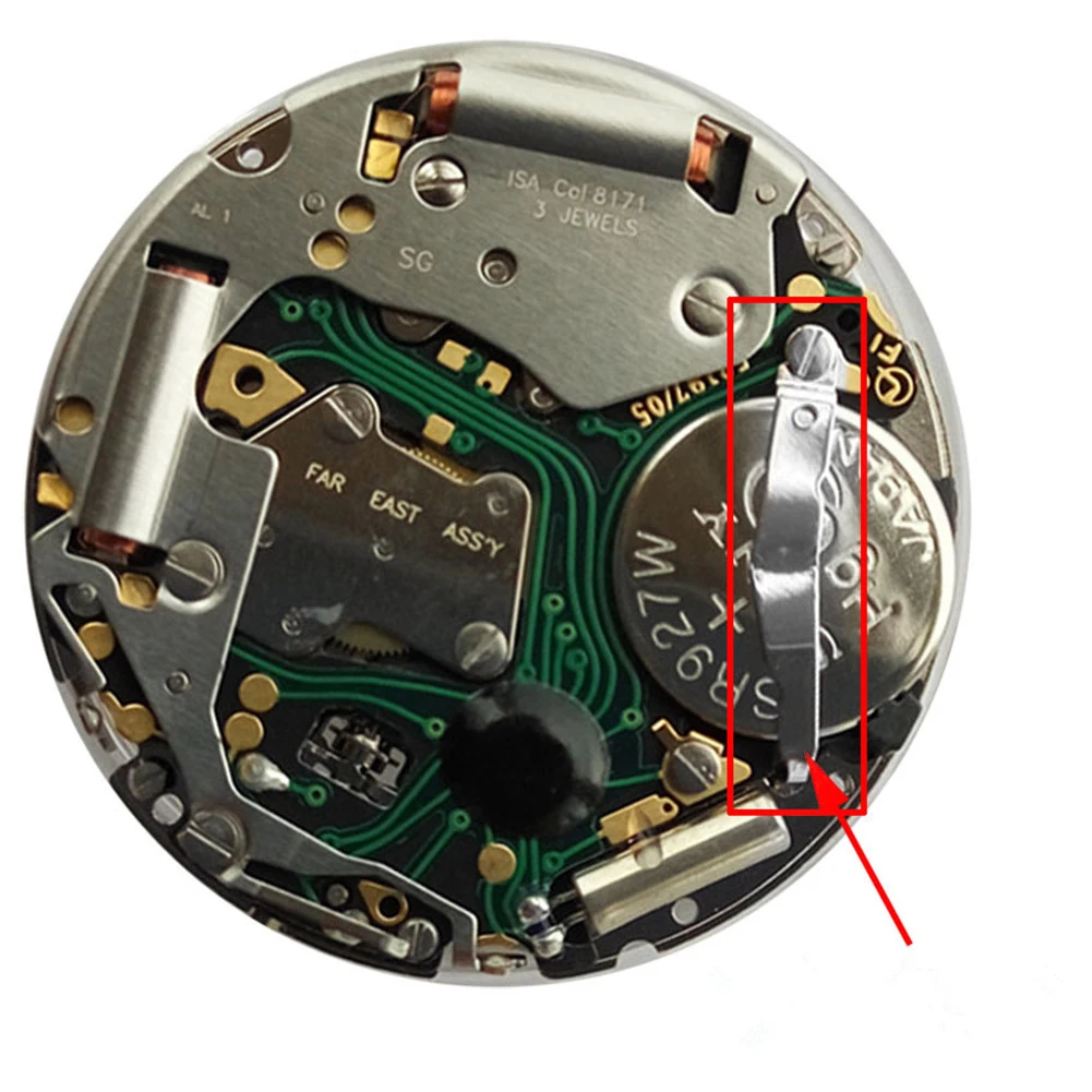 Negative Battery Contact Spring Clasp for ISA 8171/8172/8176 Quartz Movement Durable Watch Battery Clip Repair Part