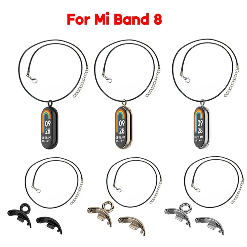 Necklace For Mi Band 8 Pendant Chain Buckle Hanging Chain Neck Bracelet Strap Wristband Watch Neck Decoration Dropshipping