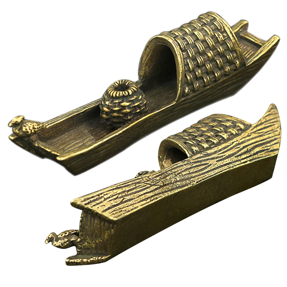 

Incense Burner Tea Copper Censer Aroma Stove DesktopDecoration Brass Material Creative Design Home Office Yoga Ornament