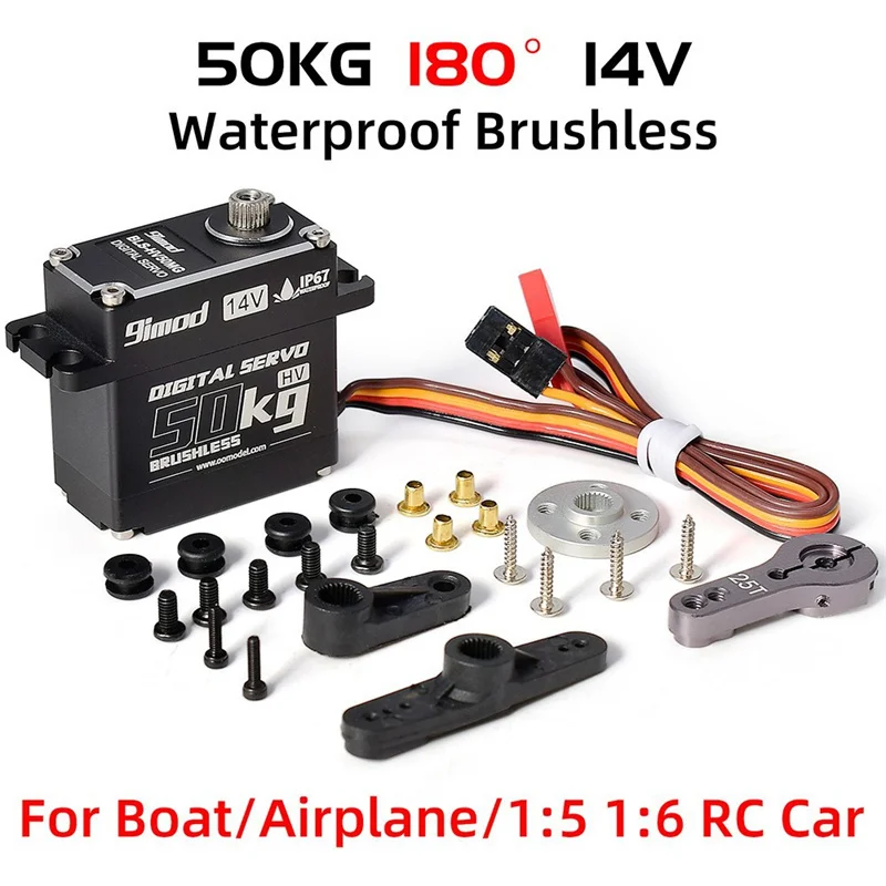 9imod Servo Digital Alto Voltaje Engranaje Metal Sin Escobillas Impermeable RC - imagen 2