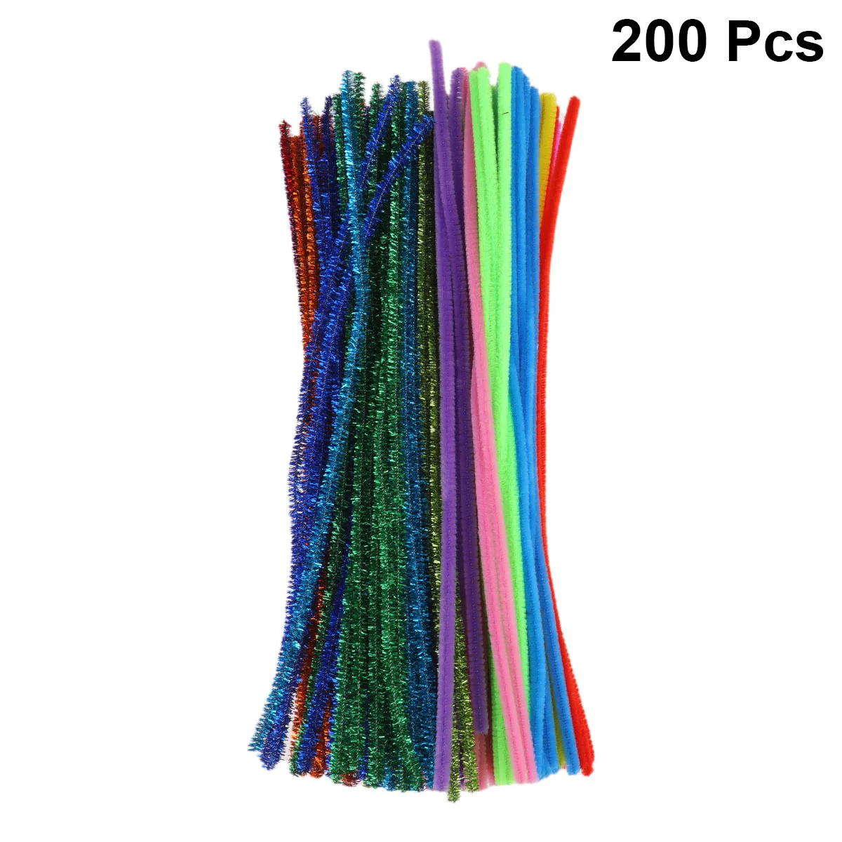 200 قطعة قضبان تويست ذاتية الصنع نابضة بالحياة أعواد تشكيل مرنة للأطفال مهارات حركية دقيقة مشاريع حرفية هدايا للحفلات 10 ألوان