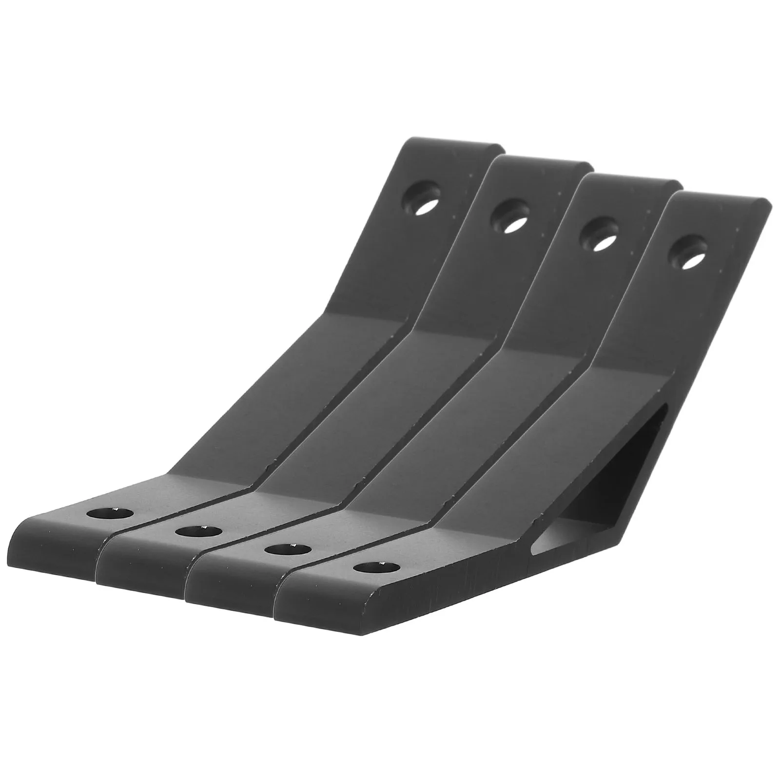 

4pcs Aluminum Corner Bracket 45 Aluminum Extrusion Profile Angle Bracket Degree Black Accessories Connector Extruded Hardware