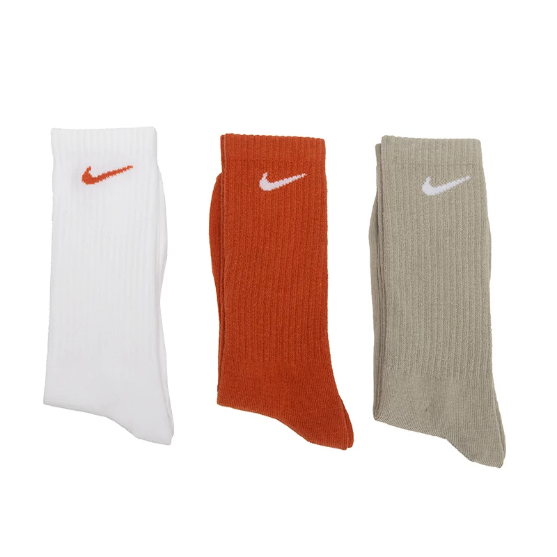 

Nike (Nike) Men's and Women's Socks, Breathable Sweat-Absorbent Sports Socks, Basketball Socks, Fashionable and Versatile Casual Socks (3 Pairs) Sx7676-902