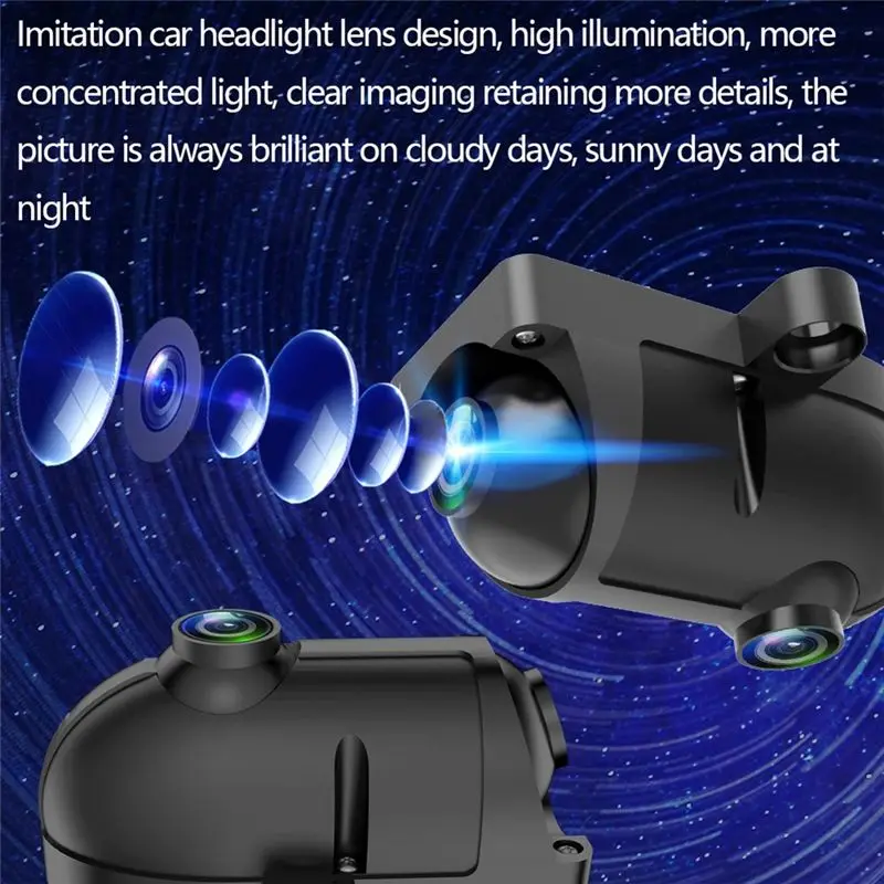 1080P Side View AHD Camera 12V Starlight Night Vision WDR DNR Camera IP68 Vehicle Reverse Surveillance Camera