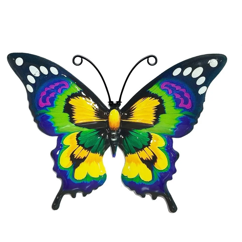 

1/3/4pcs Outdoor Metal Butterfly Wall Art Decor Courtyard Crafts Iron Home Wall Decoration Pendants Garden Wall Hanging Bedroom
