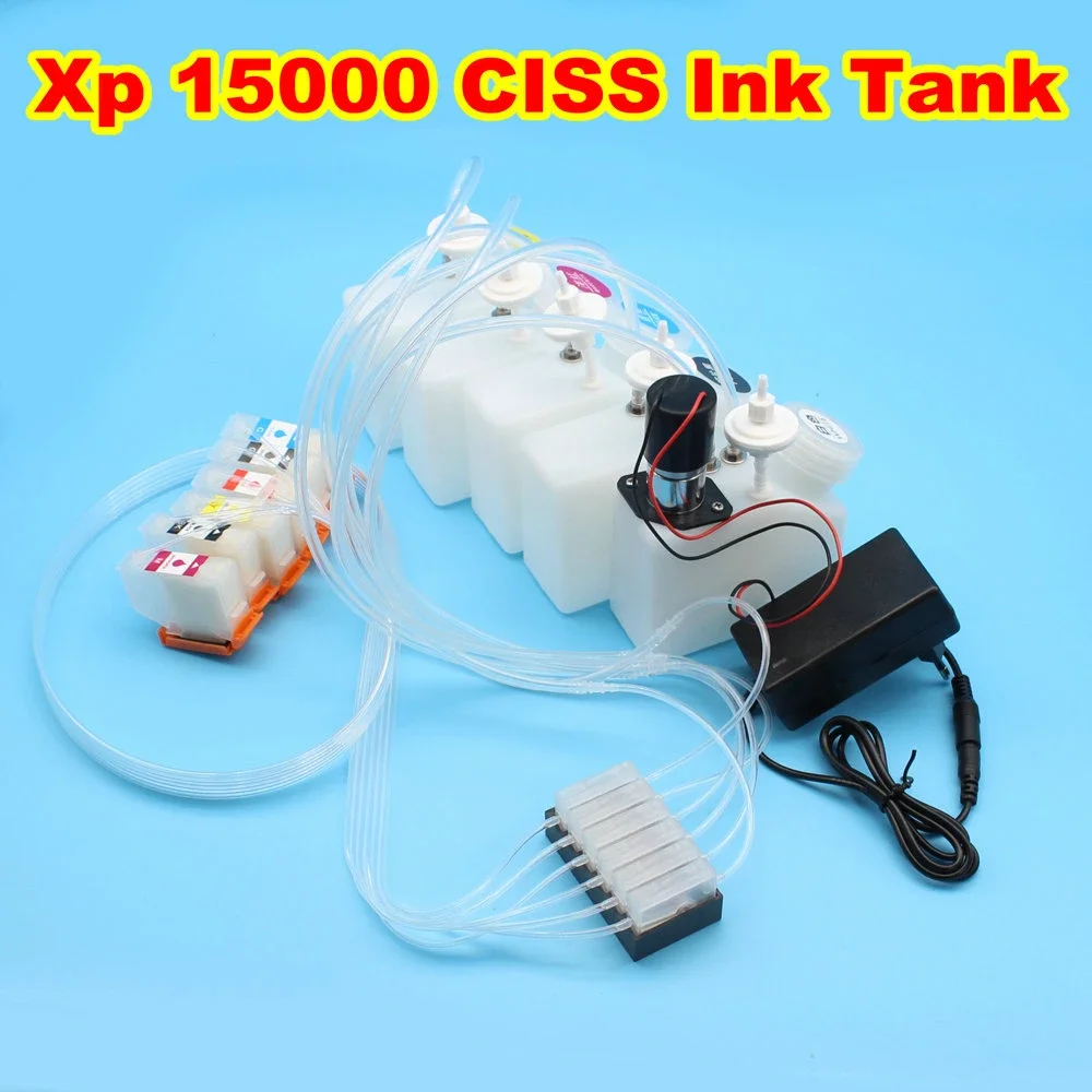 XP 15000 Ciss Epson Ciss Dtf White Ink Tank XP15000 For Epson XP-15000 DTF With Stirrer Mixer Bulk Ink Tank Power Adaptor Supply