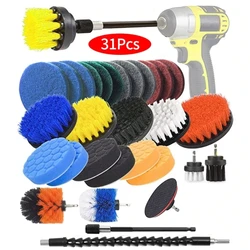 Electric Scrubbing Brush Drill Brush Electric Scrubbing Brush Car Polisher Kitchen Bathroom Cleaning Kit Toilet Cleaning Kit