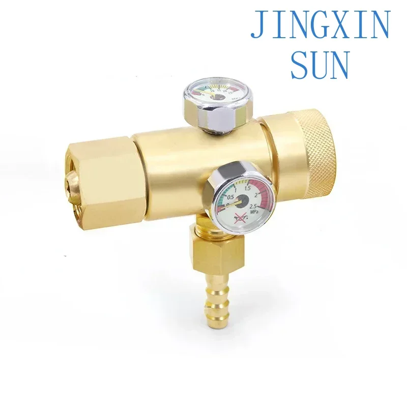 Oxygen Pressure Pressure Reducing Valve Gauge Acetylene/ Propane Meter 8mm Thread Brass Adjustable Regulating Valve