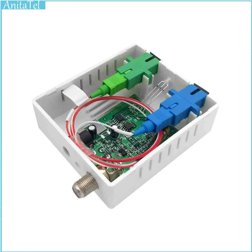 

Оптический приемник Catv Wode Mini Ftth 45-1150 МГц FTTH оптоволоконный преобразователь 1550 Нм Wdm