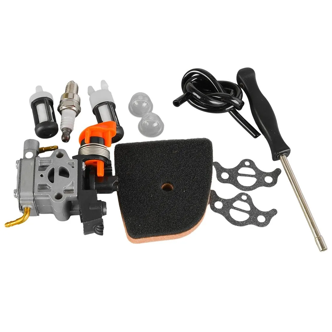 Brush Cutter Trimmer Carburetor Carb Maintenance Kit Gasket Hose Primer Bulb Spark Plug Tool For Stihl FS94 RC-E Z KM94 HL94 94R