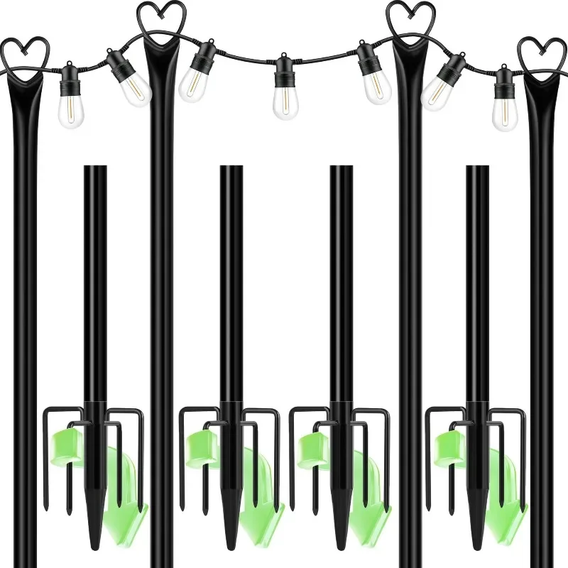 25MM wedding lighting garden ground plug rod wedding garden string light poles