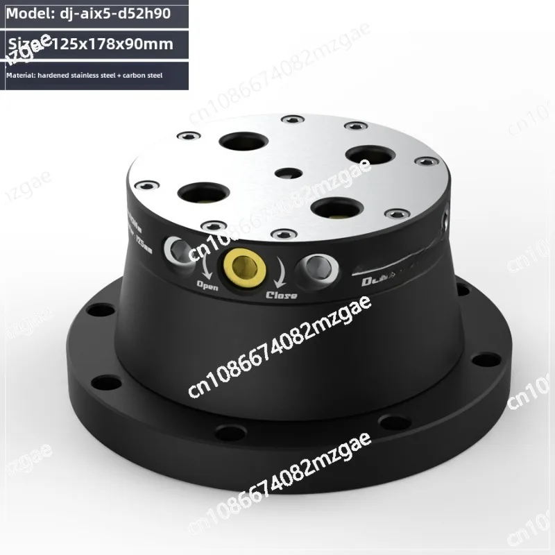 

Зажимное приспособление из легированной стали для 4-5 осей с самоцентрирующимися захватами, оснащенное быстросменным четырехпозиционным L-образным блоком-мостом с нулевым точечным центрированием