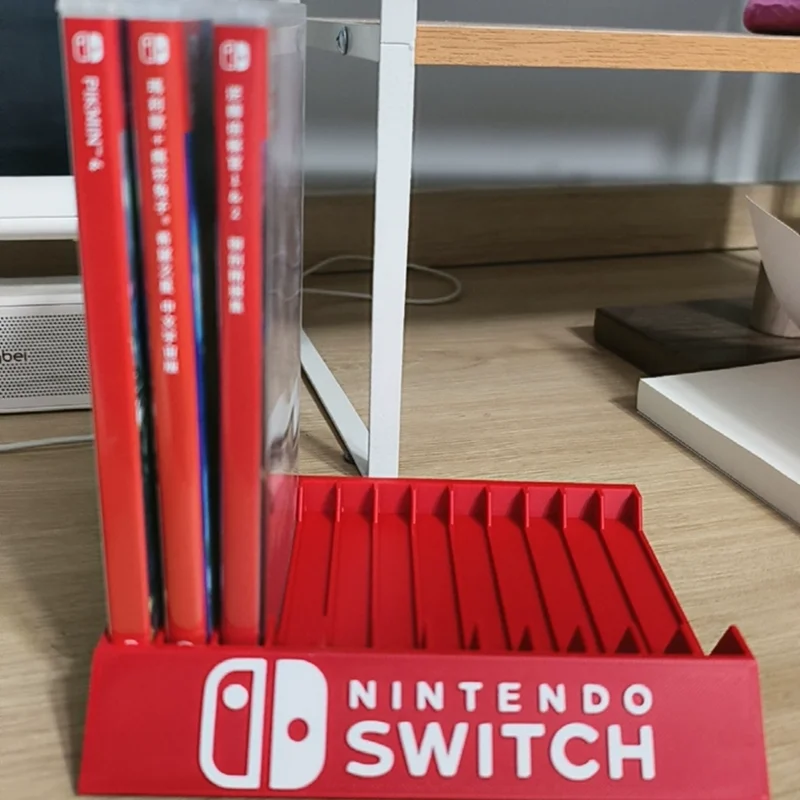 Hot New For Switch Game Card Case Desktop Card Box Holder Game Disc Cassette Storage Bracket Storage Box 8 And 12 Compartments