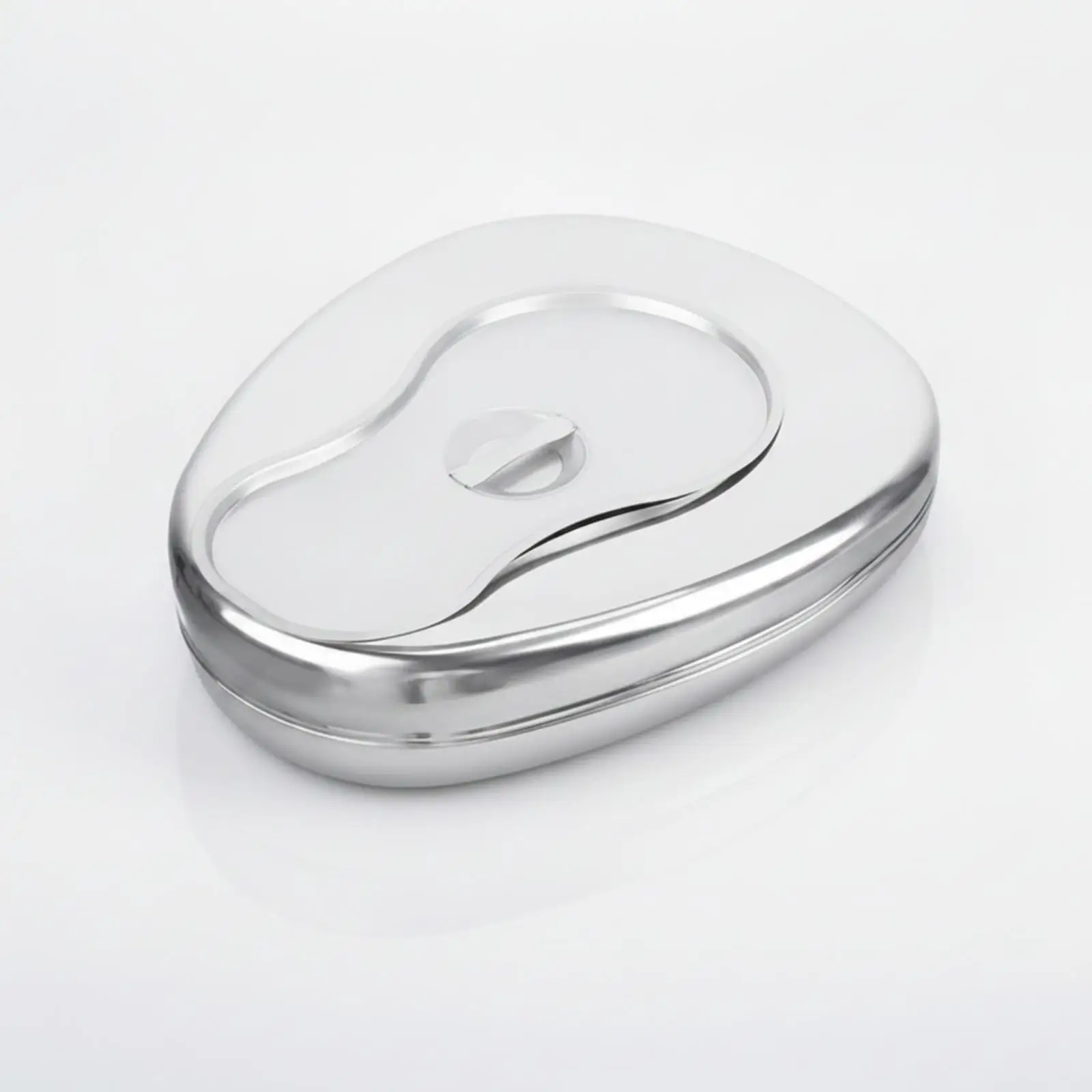 Bedside Bedpan Slim-Profile Stainless Steel Bedpan Kidney-Shaped Basin Medical Kidney-Shaped Bowl Easy to Clean