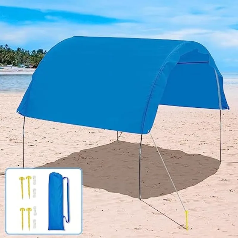 

BondFree Beach Shade Canopy,Sun Shade Beach Tent with UPF 50+ UV Protection,Beach Canopy 9FT,Outdoor Shade