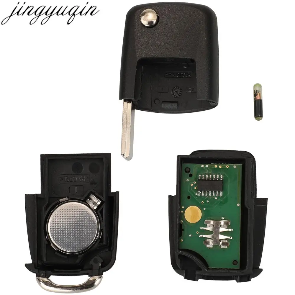 Jingyuqin-Clé télécommande 3B 433Mhz ID48, pour VW Golf Jetta Beetle Polo Tiguan Touran Caddy Eos Up 1J0959753DA/AH, verrerie 0959753G DA8000M