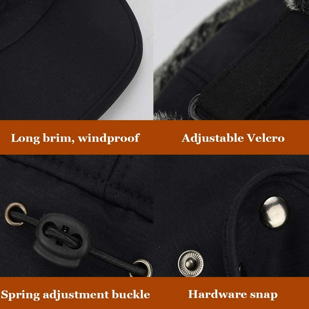 3 in 1 帽子 フルフェイスイヤーフラップ付き 冬用暖かい帽子 アウトドアスポーツ スキー用 冬用暖かい帽子 帽子