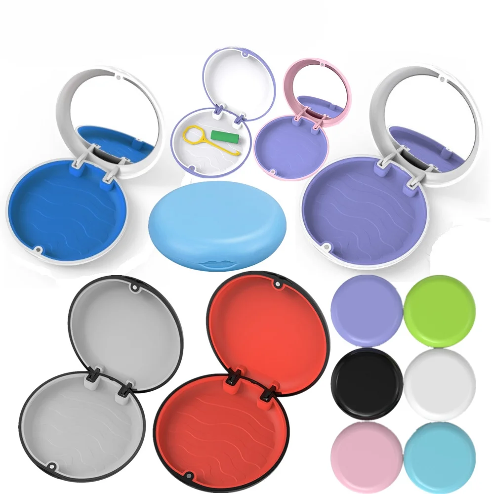

Orthodontic Retainer Box - Denture & Mouth Guard Storage Case for Aligner Braces Oral Hygiene Supplies Organizer