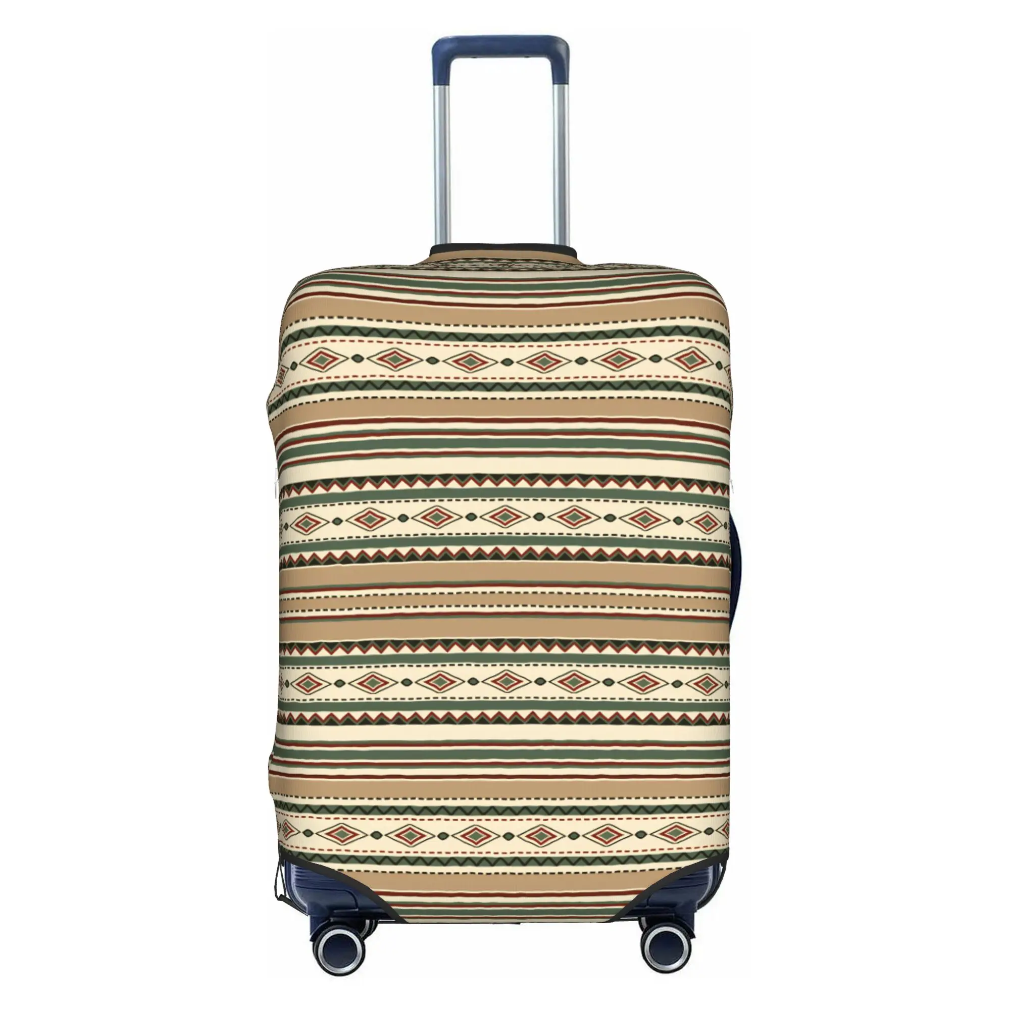 Mexican Serape Cinco De Mayo Luggage Cover Funny Boho Ethnic Geometric Pattern Suitcase Protector Covers Suit For 18-32 inch